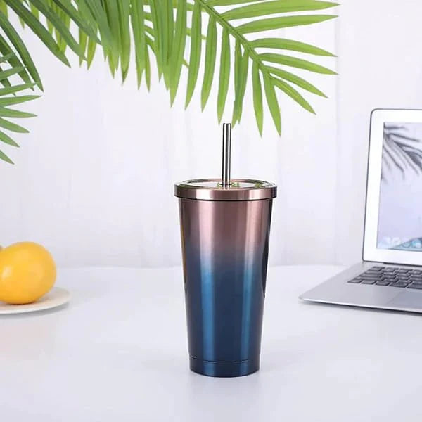 Elegant Double Shade Tumbler - Green and White