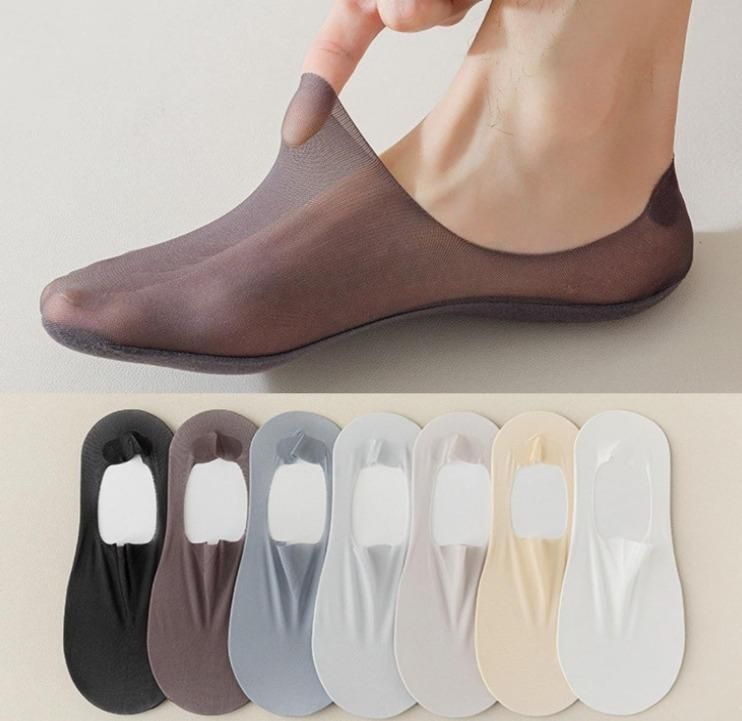 Silicone Non-slip Invisible No Show Socks unisex (Pack Of 2)