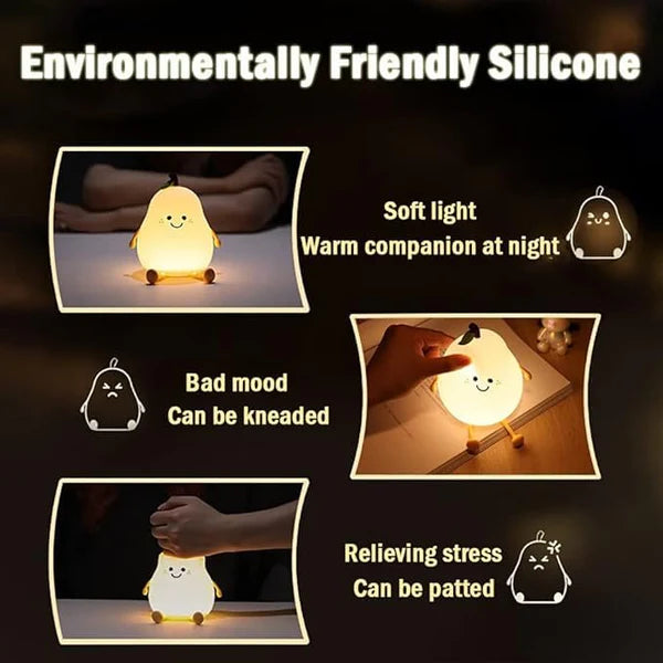 DECOR Pear Lamp - Rechargeable Color Changing Night Light
