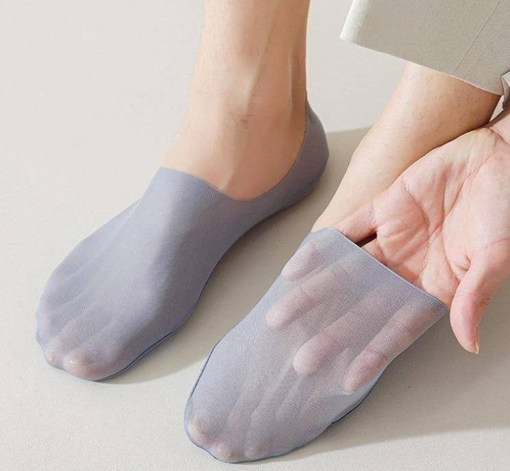 Silicone Non-slip Invisible No Show Socks unisex (Pack Of 2)