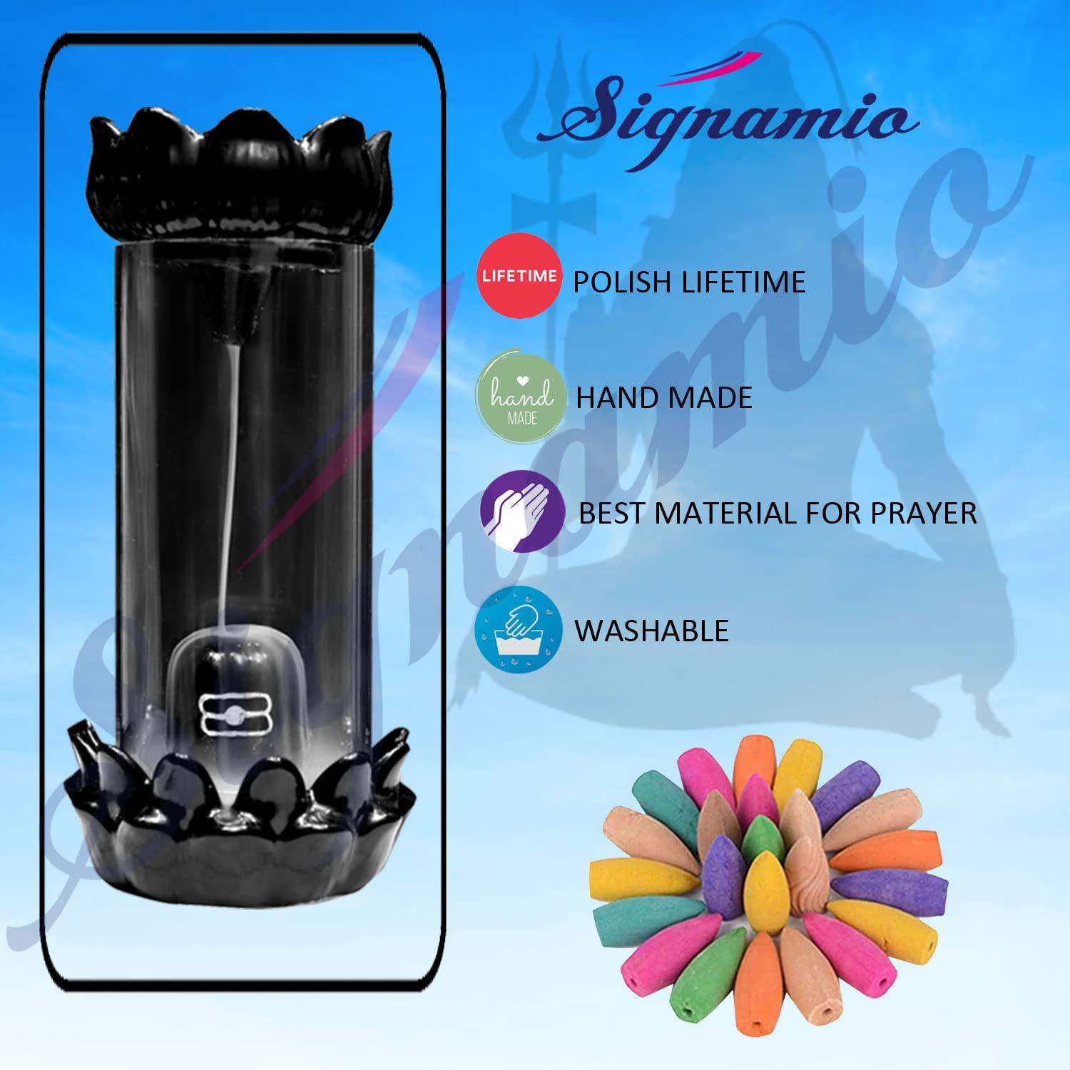 Shiva Linga Cylinder Glass |Get 20% off now