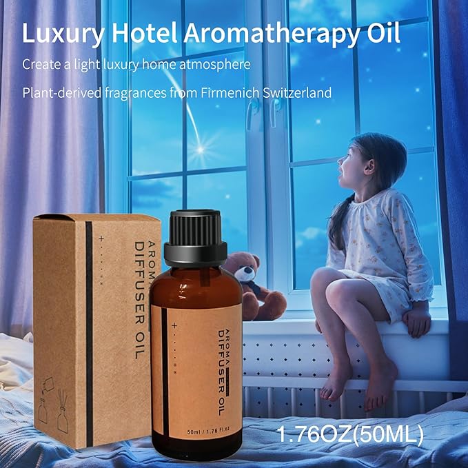 Aromatherapy Essential Oil Diffuser 360ML - Flame and Volcano Modes, with 10ML Hotel Collection Essential Oil