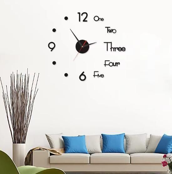 3d Wall Clock Sticker