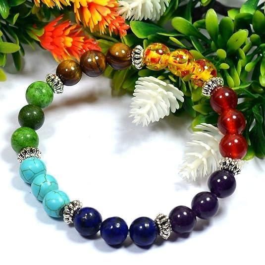 7 Chakra Stones Bracelet Unisex| Buy Combo Pack of 2 |
