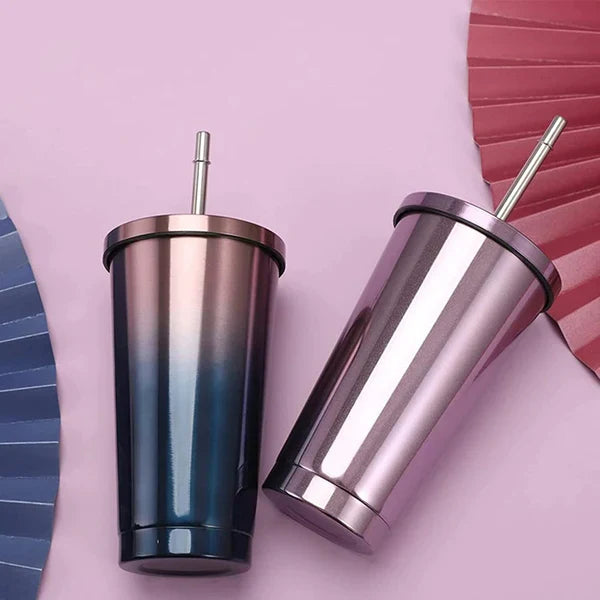 Elegant Double Shade Tumbler - Green and White