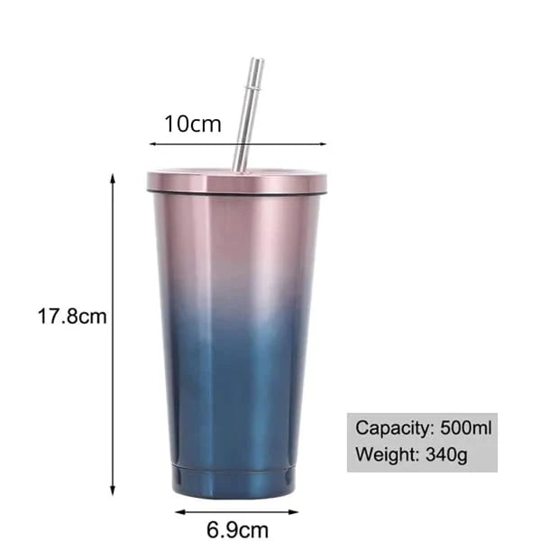 Elegant Double Shade Tumbler - Green and White