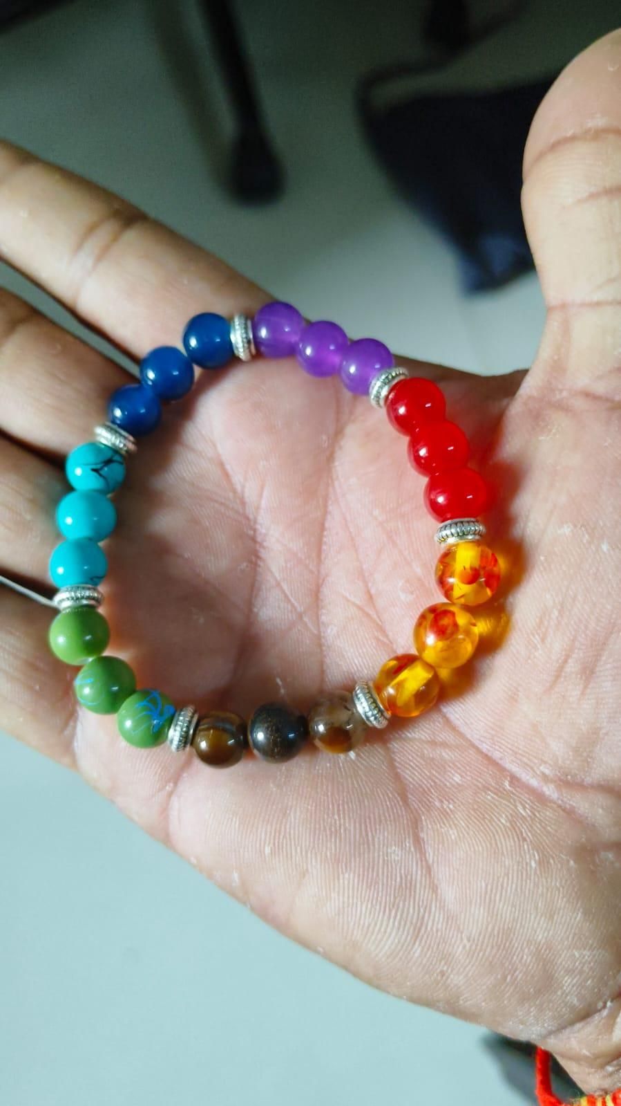 7 Chakra Stones Bracelet Unisex| Buy Combo Pack of 2 |