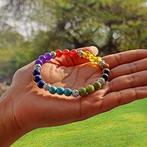 7 Chakra Stones Bracelet Unisex| Buy Combo Pack of 2 |