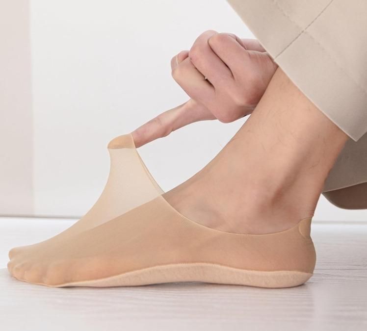 Silicone Non-slip Invisible No Show Socks unisex (Pack Of 2)