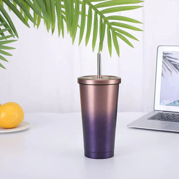 Elegant Double Shade Tumbler - Green and White